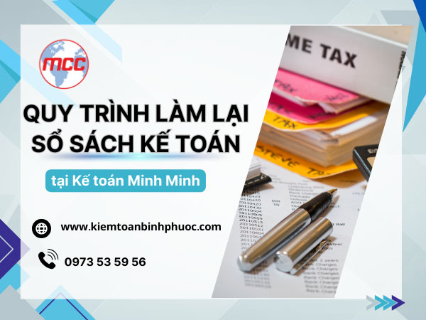 Quy trình dịch vụ làm lại sổ sách kế toán minh bạch, đầy đủ 5 bước