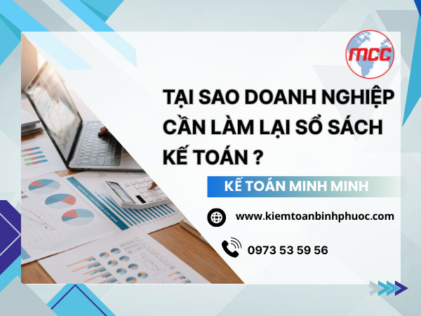 Nguyên nhân cần làm lại sổ sách kế toán doanh nghiệp