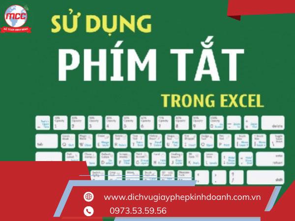 Sử dụng phím tắt trong Excel