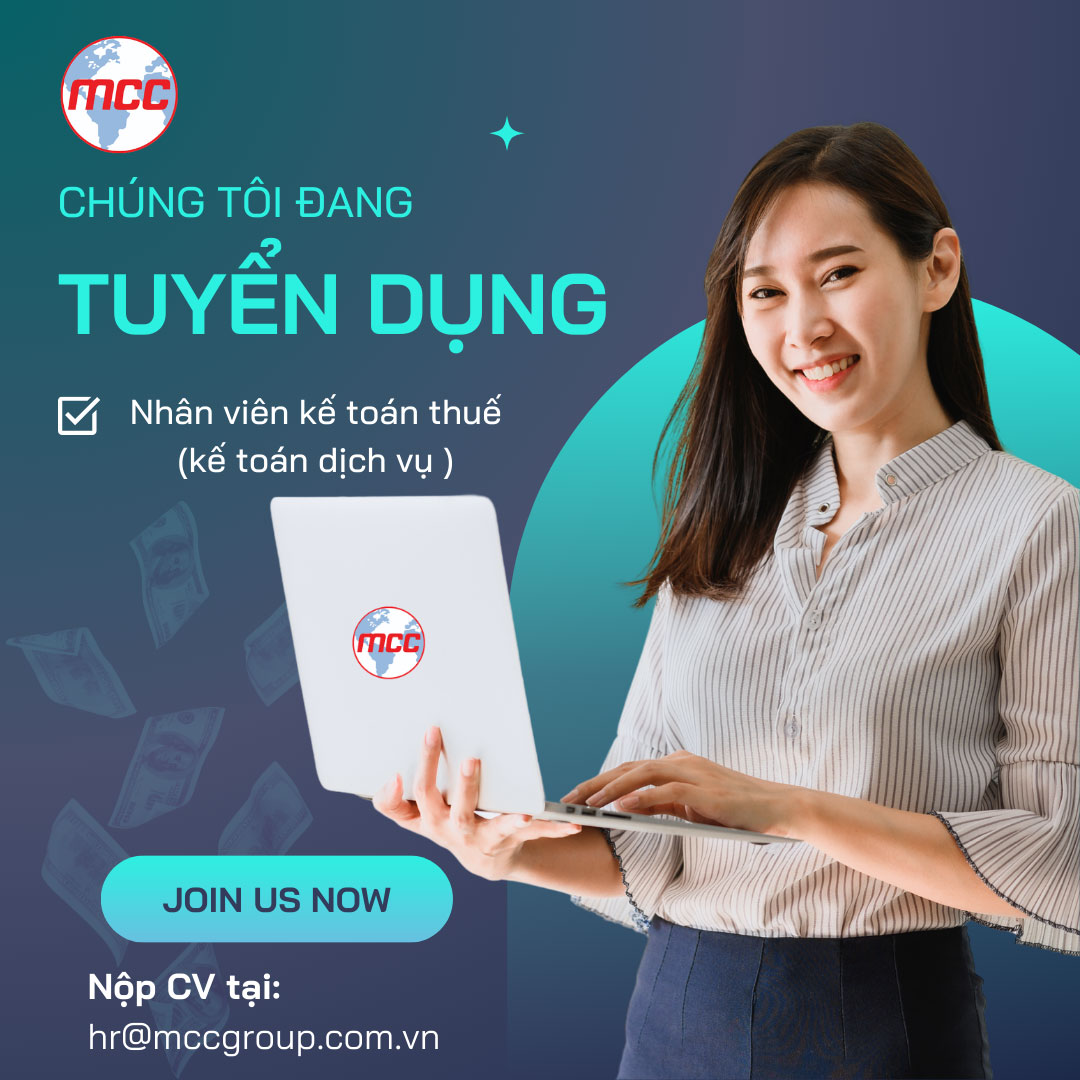 Tuyển dụng kế toán thuế (kế toán dịch vụ)